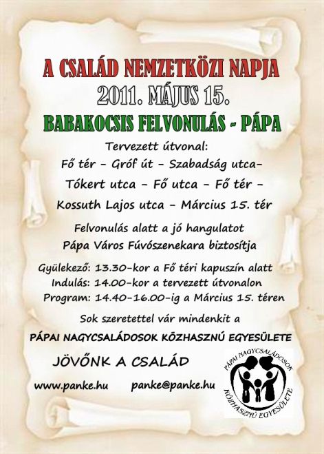 A Csal&aacute;d Nemzetk&ouml;zi Napja 2011.05.15. 