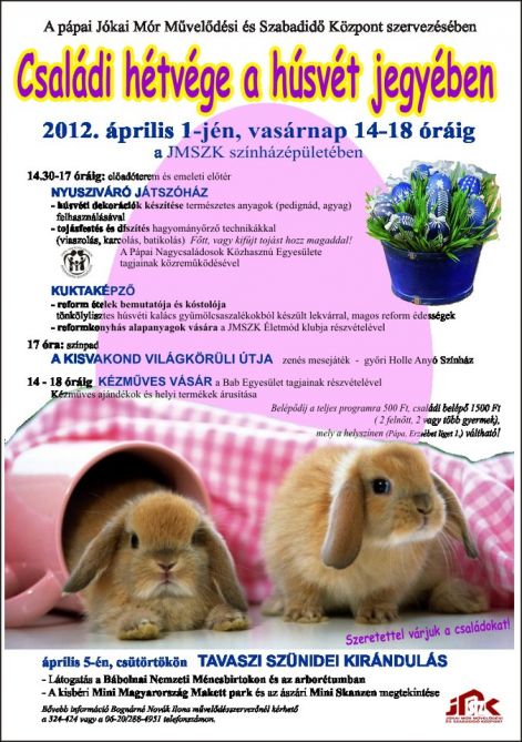 2012.04.01. Csal&aacute;di h&eacute;tv&eacute;ge a h&uacute;sv&eacute;t jegy&eacute;ben