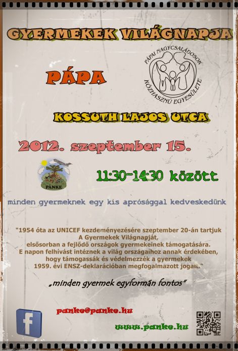 2012.09.15. Gyermekek Vil&aacute;gnapja