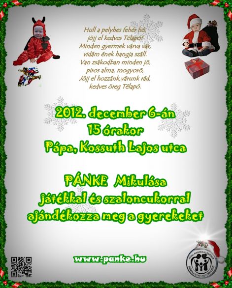 2012.12.06. &Eacute;rkezik a P&Aacute;NKE Mikul&aacute;s