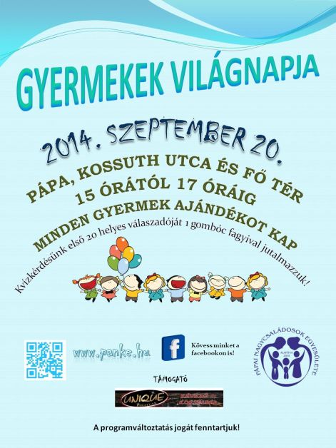 Gyermekek Vil&aacute;gnapja 2014